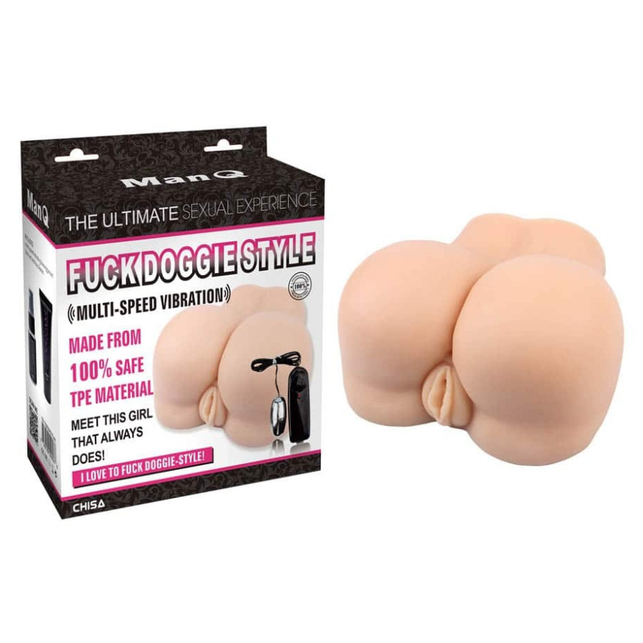 Masturbateur Fessier Vibrant Doggie Style Vulve-Anus