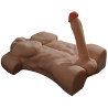 Masturbateur Buste et Pénis articulé Torso Man Sexe de 20cm