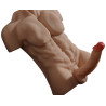 Masturbateur Buste et Pénis articulé Torso Man Sexe de 20cm