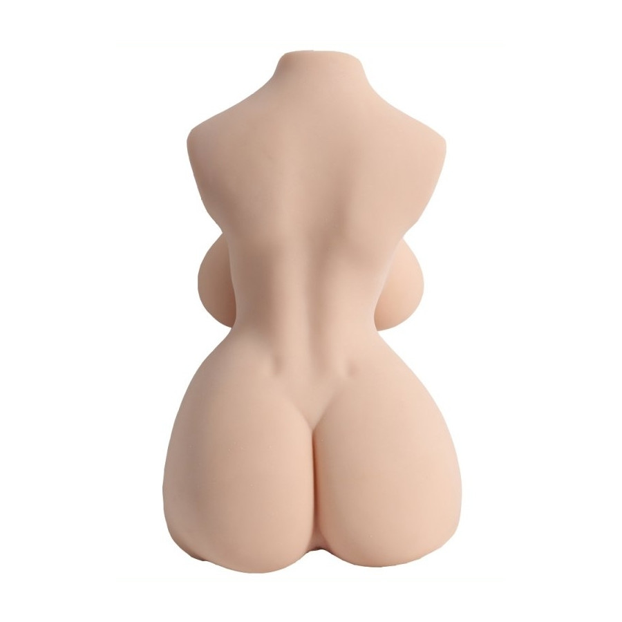 Masturbateur Buste avec Pénis articulé Shemale Sexe de 17cm 