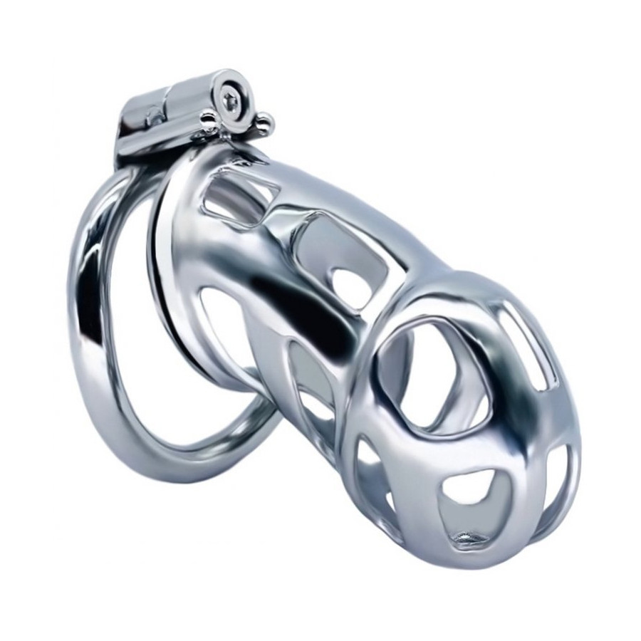 Cage de chasteté en métal Cobra Steel 10 x 3.7cm
