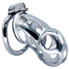 Cage de chasteté en métal Cobra Steel 10 x 3.7cm