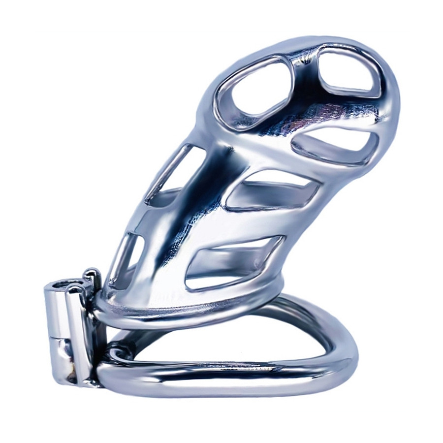Cage de chasteté en métal Cobra Steel 10 x 3.7cm