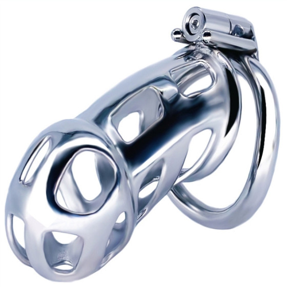 Cage de chasteté en métal Cobra Steel 10 x 3.7cm