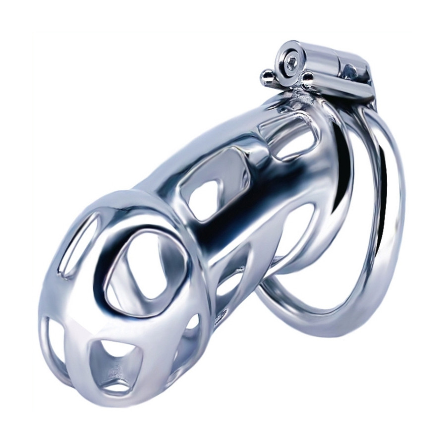 Cage de chasteté en métal Cobra Steel 10 x 3.7cm
