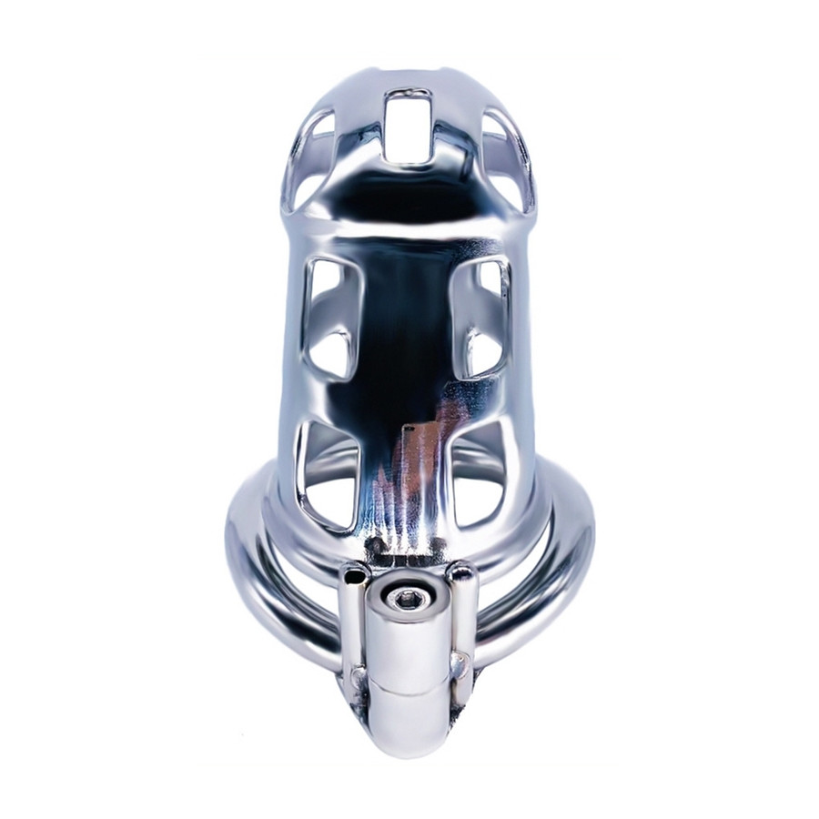 Cage de chasteté en métal Cobra Steel 10 x 3.7cm