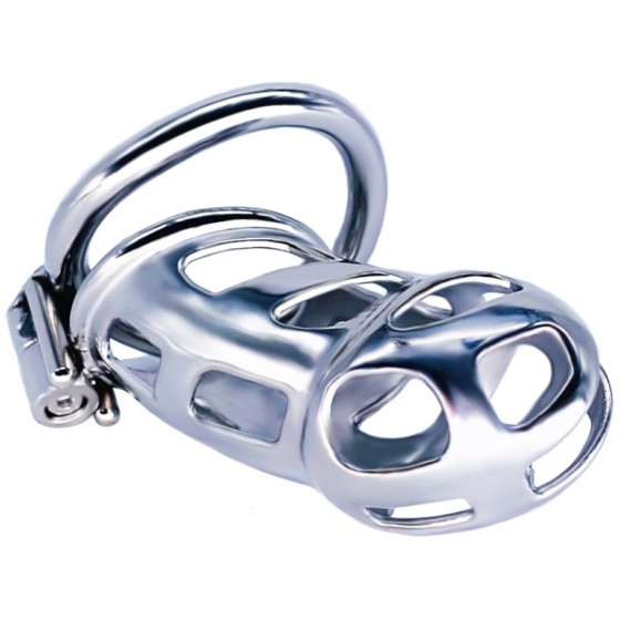 Cage de chasteté en métal Cobra Steel 10 x 3.7cm
