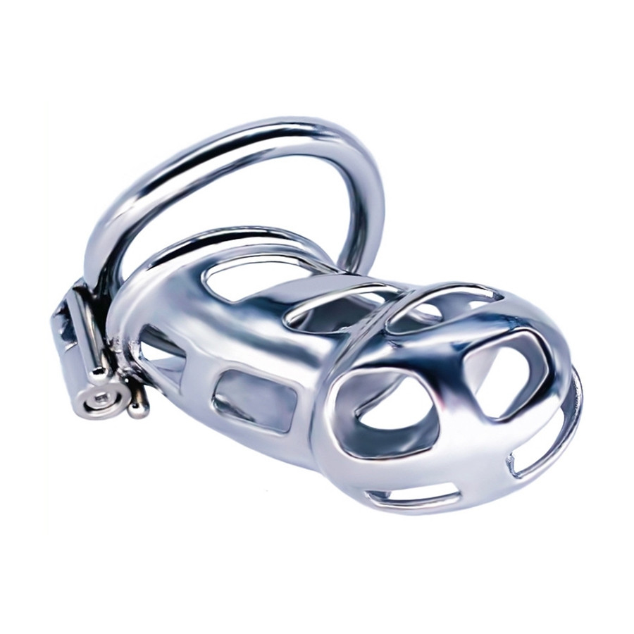 Cage de chasteté en métal Cobra Steel 10 x 3.7cm