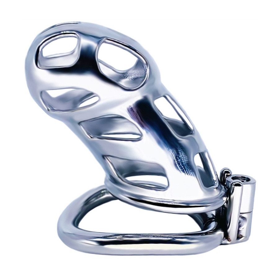 Cage de chasteté en métal Cobra Steel 10 x 3.7cm