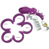 Cage de chasteté Silicone Bran 9 x 3cm Violette