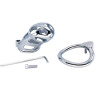 Cage de chasteté en métal Cobra Steel 10 x 3.7cm