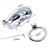 Cage de chasteté en métal Cobra Steel 10 x 3.7cm
