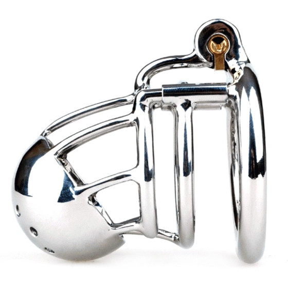 Cage de chasteté en métal Zone Xtrem Spécial Prince Albert 7 x 3.5cm