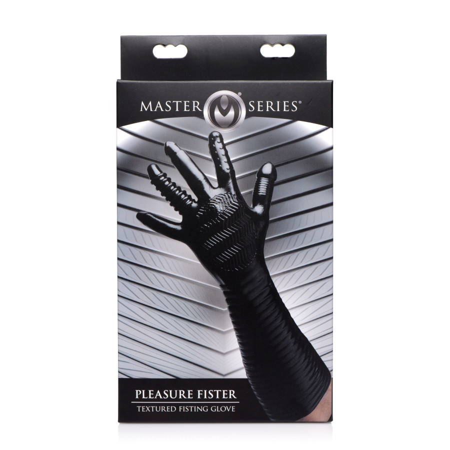 Gant Long Texturé Pleasure Fister Noir