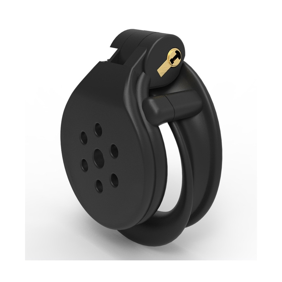 Cage de chasteté Flat Zone 2.5cm Noire