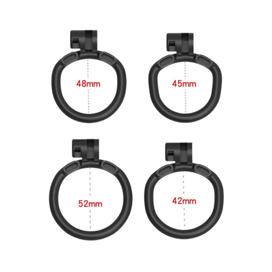 Cage de chasteté Flat Zone 2.5cm Noire