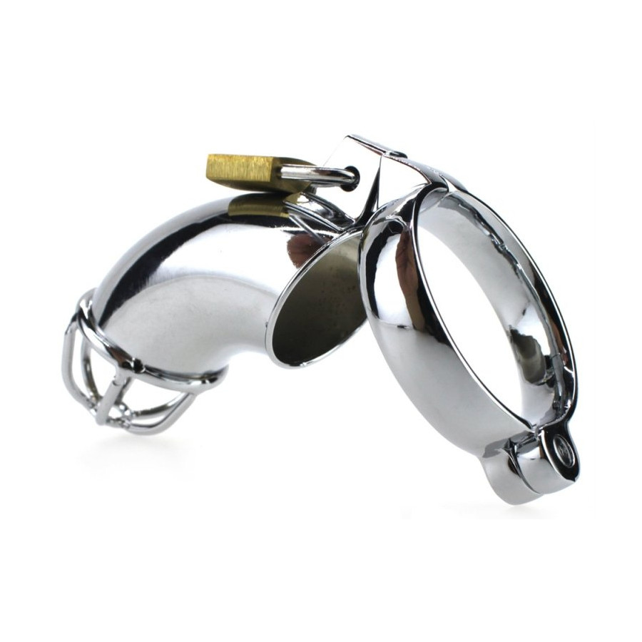 Cage de chasteté en métal Lancelot 10 x 3.5cm
