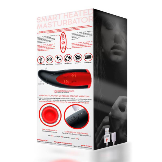 Masturbateur vibrant et chauffant Owen Two 10 Vibrations