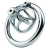 Cage de chasteté en métal avec Plug d'urètre Hexy 3 x 3.3cm