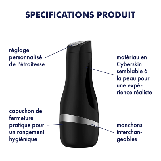 Masturbateur Satisfyer Men Classic Silver