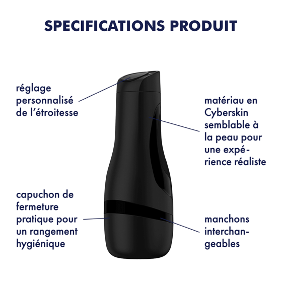 Masturbateur Satisfyer Men Classic Noir
