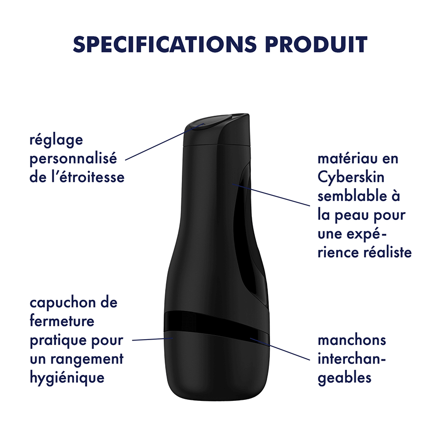 Masturbateur Satisfyer Men Classic Noir