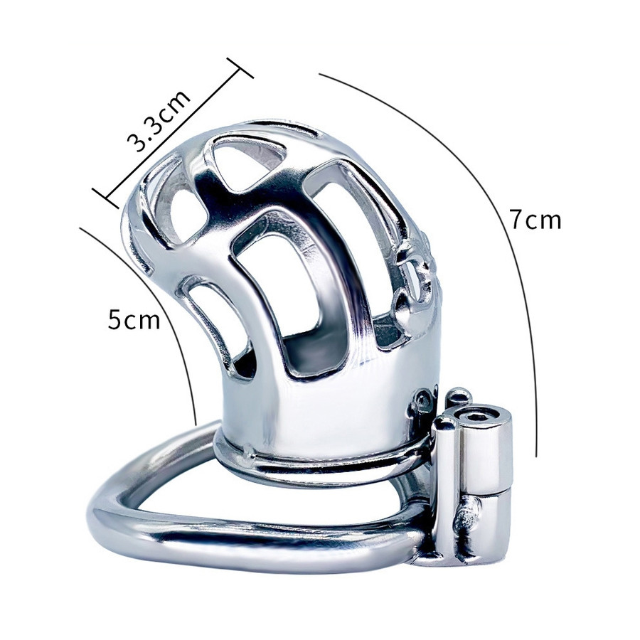 Cage de chasteté en métal Royal Steel 7 x 3cm