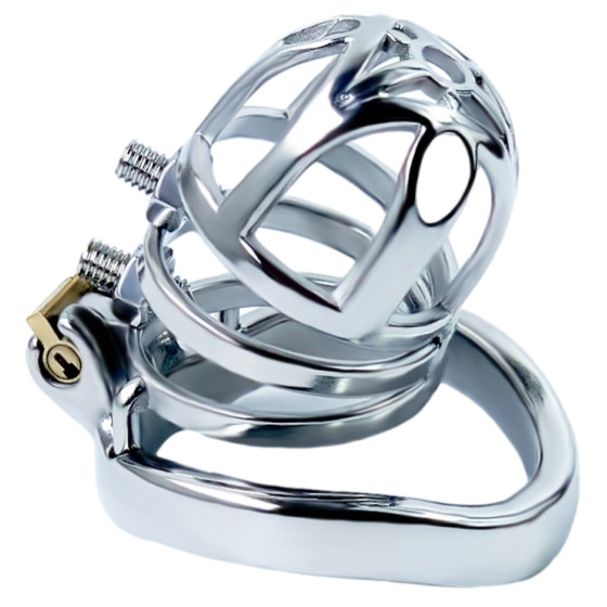 Cage de chasteté en métal Doble Pik 6.5 x 3.5cm