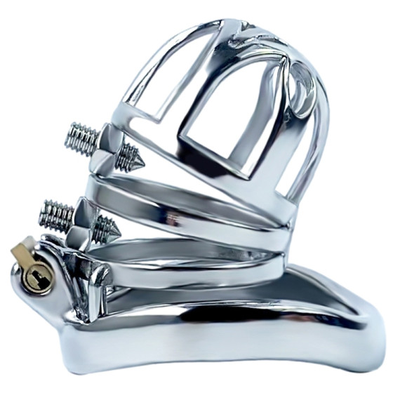 Cage de chasteté en métal Doble Pik 6.5 x 3.5cm