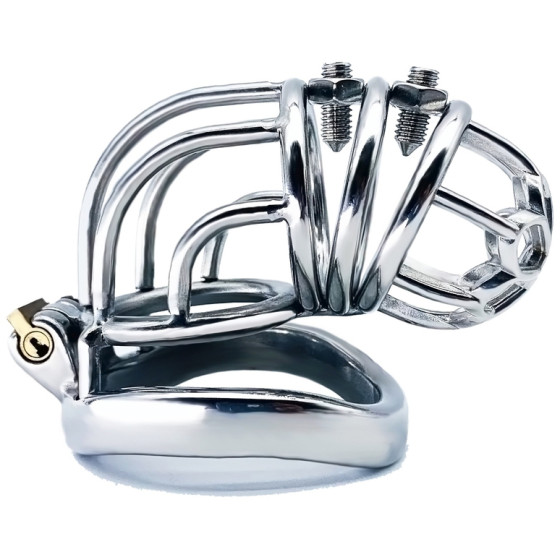 Cage de chasteté en métal Foldy 12 x 3.5cm