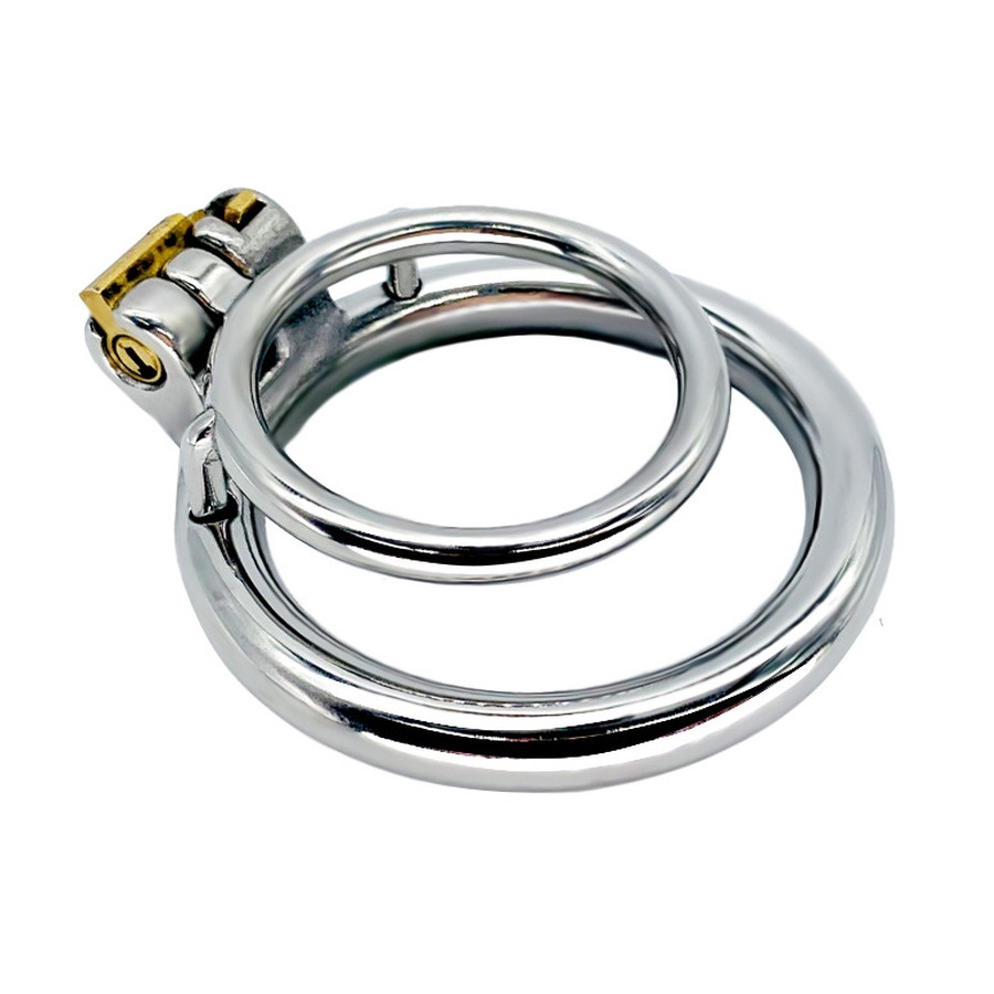 Double Anneau pénien en métal Duo Rings 37mm