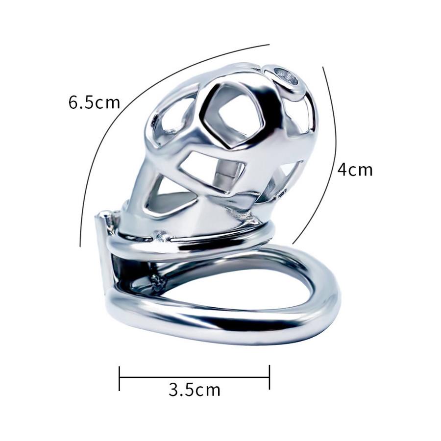 Cage de chasteté en métal Bekar 6.5 x 3.2cm