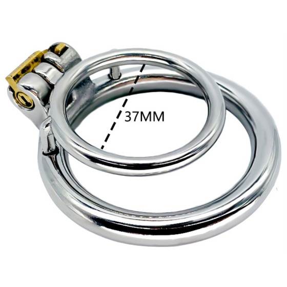 Double Anneau pénien en métal Duo Rings 37mm