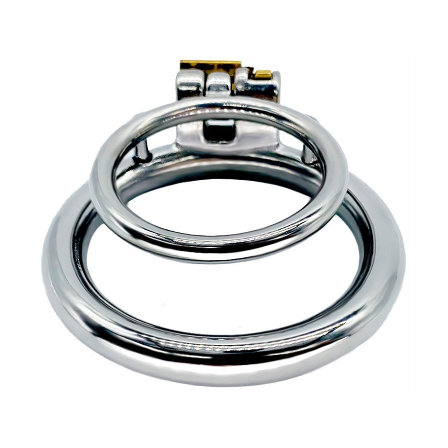 Double Anneau pénien en métal Duo Rings 37mm