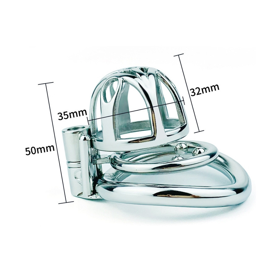 Cage de chasteté en métal Trig Cage 4 x 3.5cm