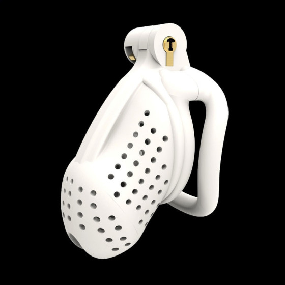 Cage de chasteté Dottia 8.5 x 3.5cm Blanc