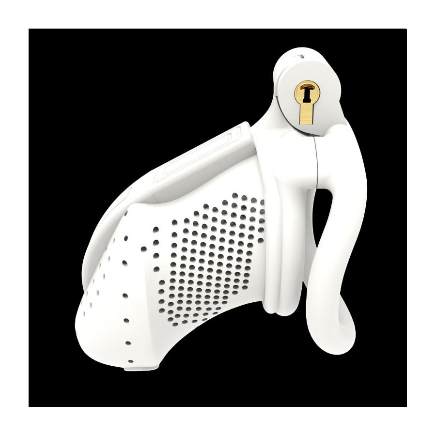 Cage de chasteté Maspia 8 x 3.3cm Blanc
