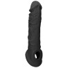 Gaine de pénis Realrock Curve 17 x 4.5cm Noire