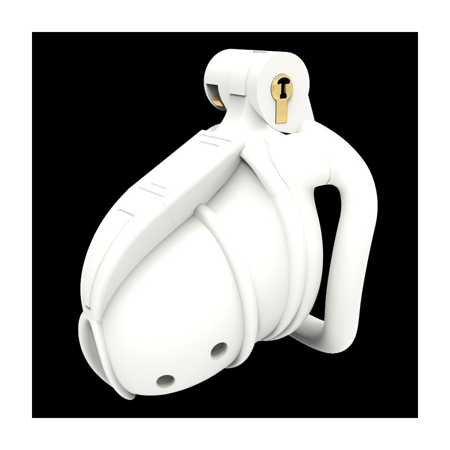 Cage de chasteté Stegria 7 x 3.5cm Blanc