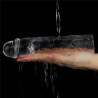 Gaine de pénis Flawless 19 x 4cm Transparente