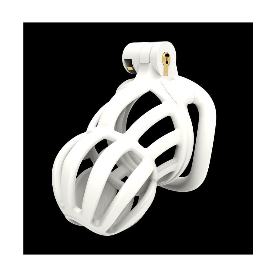 Cage de chasteté Narra 8 x 3.6cm Blanc