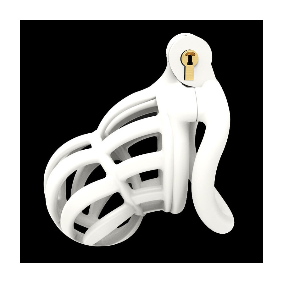 Cage de chasteté Narra 8 x 3.6cm Blanc