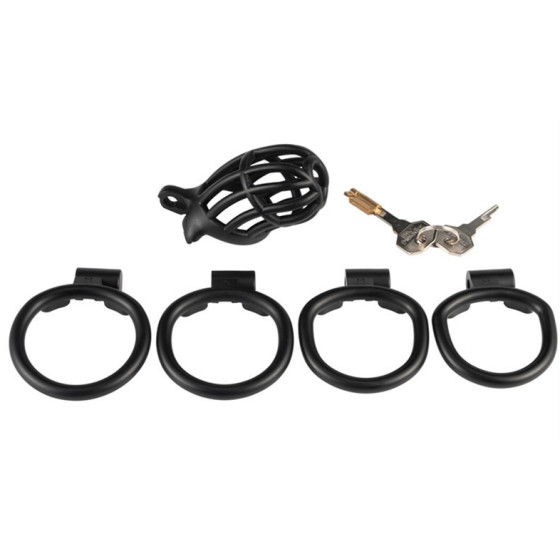 Cage de chasteté Slutypig 8 x 3.3cm Noire