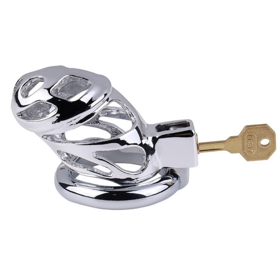 Cage de chasteté en métal Lock Love 9 x 3.5cm
