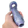 Gaine de pénis Monster Snaq 13 x 5cm Bleue