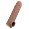 Gaine de pénis Life-like Extension 18 x 4.5cm Marron