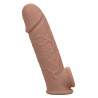 Gaine de pénis Life-like Extension 18 x 4.5cm Marron