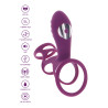 Étui pénien vibrant Halo Halo C-Ring Happiness 7cm Violet