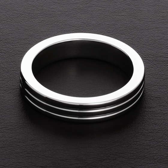 Cockring Ribbed Métal 10mm