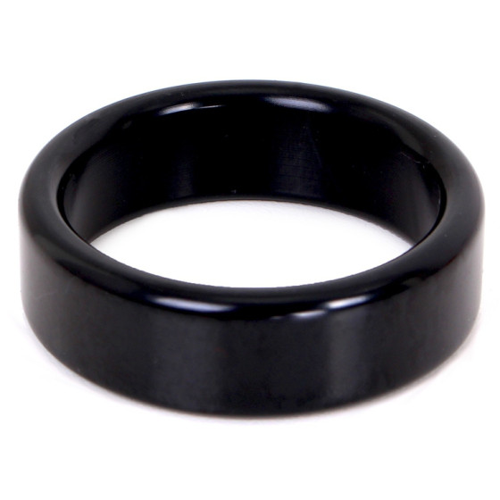 Cockring en aluminium Circle 15mm Noir